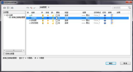CAD如何設(shè)置圖層顏色、線型與線寬